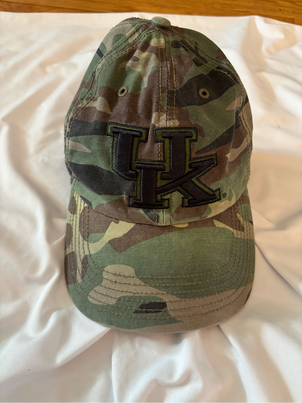 47 Brand Kids Camo Baseball Cap with UK Logo - Green Camo